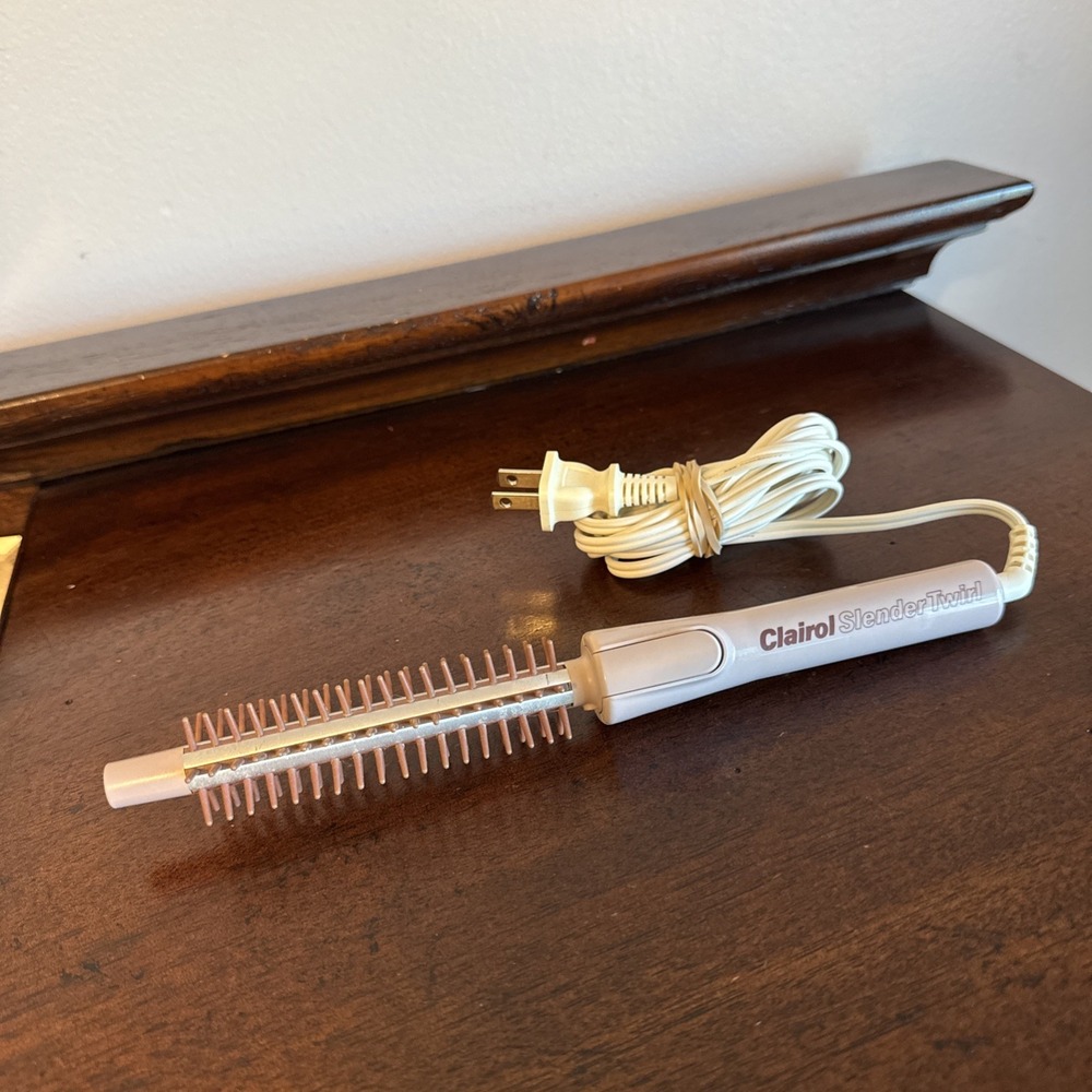 Vintage Clairol Slender Twirl Mini Styling Brush TESTED